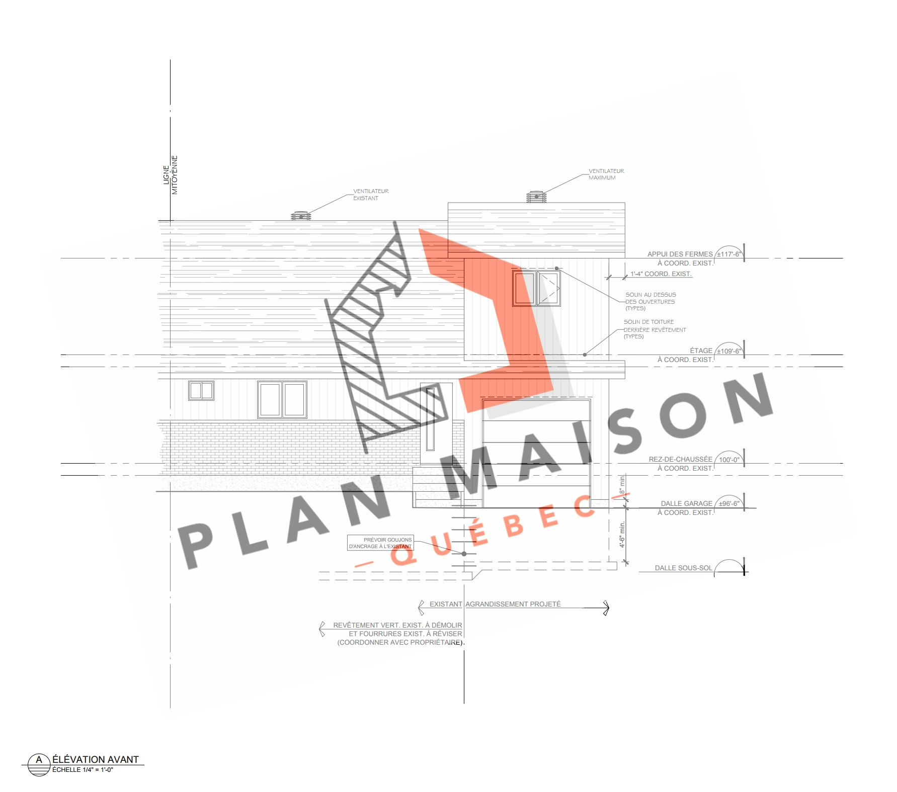 Plan de maison avec garage SaintJeansurRichelieu Plan Maison Québec